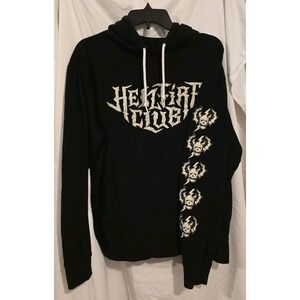 The Stranger Things long sleeve hellfire club crew neck black shirt  Size: Large